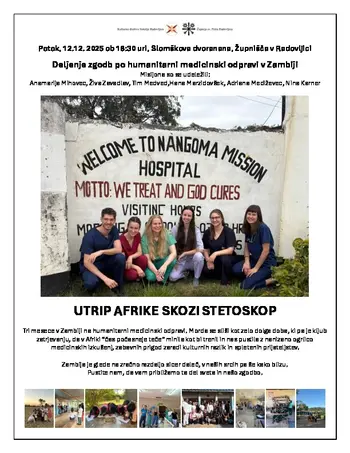 UTRIP AFRIKE SKOZI STETOSKOP