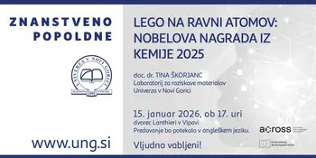 Znanstveno popoldne - LEGO na ravni atomov: Nobelova nagrada iz kemije 2025