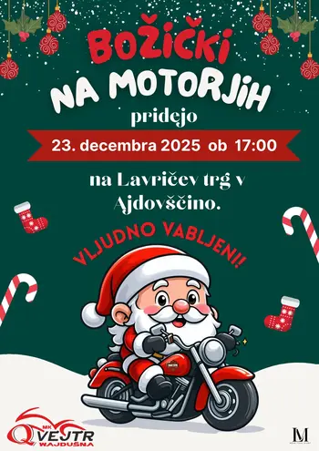 BOŽIČKI NA MOTORJIH BOMO PONOVNO OBISKALI OTROKE 
