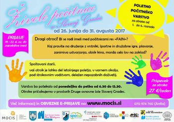 Živele počitnice v Slovenj Gradcu 2017