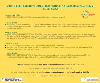 Počitniške dejavnosti v Večgeneracijskem centru Goriške