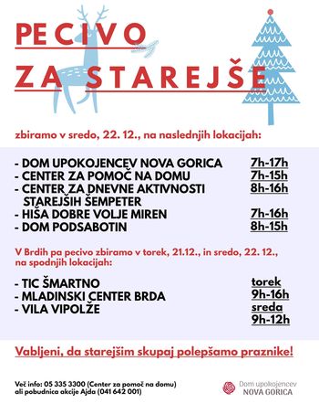 Pecivo za starejše Pecivo za starejše