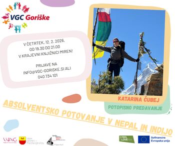 Potopisno predavanje "Absolventsko potovanje v Nepal in Indijo"
