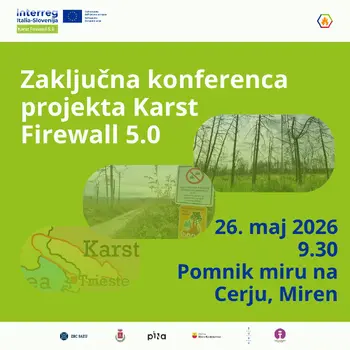 Vabilo na zaključno konferenco KARST FIREWALL 5.0 Vabilo na zaključno konferenco KARST FIREWALL 5.0