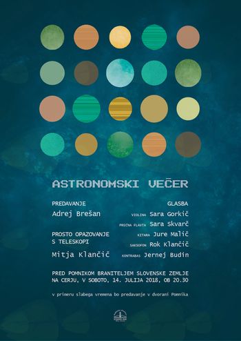 Astronomski večer ob glasbi