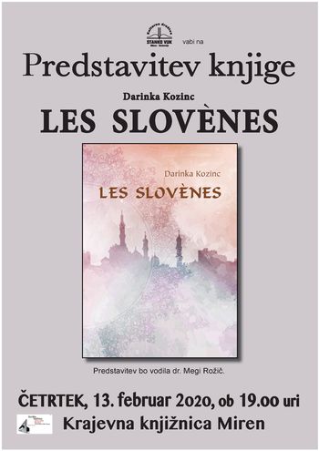 predstavitev knjige Darinke Kozinc: Les Slovènes