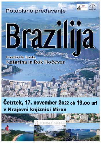Potopisno predavanje BRAZILIJA - Lahkih nog naokrog