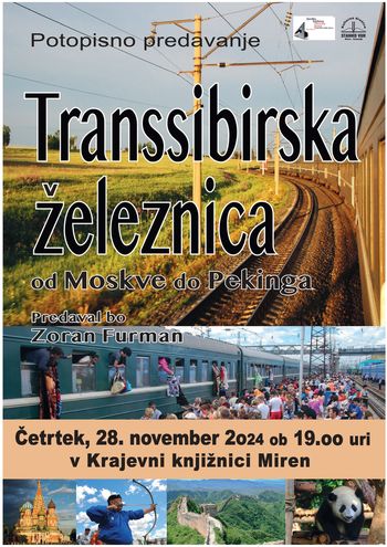 Potopisno predavanje TRANSSIBIRSKA ŽELEZNICA