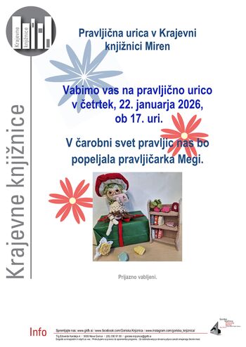 Pravljična urica v Krajevni knjižnici Miren