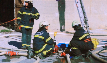 Gozdni požar združil reševalce