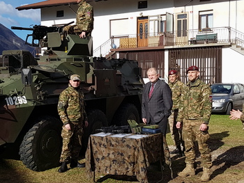 Seznanitev vojaških nabornikov v Kobaridu 