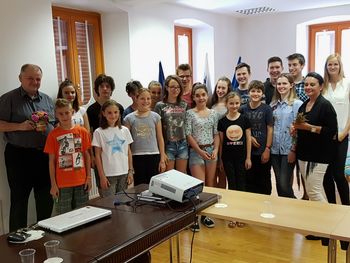 Župan se je udeležil seje šolskega parlamenta