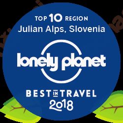Promocija destinacije in turistične ponudbe z znakom ''Julijske Alpe – Lonely Planet Best in Travel 2018''