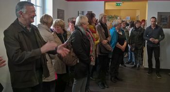 Otvoritev razstave fotografij članov programa ''Čarobnost fotografije'' Univerze za tretje življenjsko obdobje Mocis v avli Kulturnega doma Slovenj Gradec, dne 10.aprila 2018