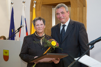 MAJDA SIMČIČ, prejemnica priznanja Občine Miren-Kostanjevica 