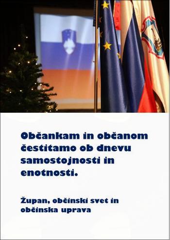 Čestitamo ob dnevu samostojnosti in enotnosti