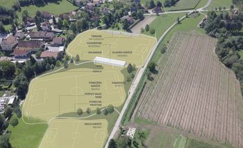 Na Brdu predstavljen osnutek idejnega projekta za Nogometni center Videm Vransko