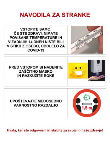 Obvestilo za stranke Občine Vransko