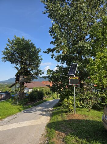Nov prikazovalnik hitrosti za večjo varnost ranljivih udeležencev v prometu