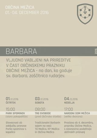 VABLJENI NA PRIREDITVE OB OBČINSKEM PRAZNIKU OBČINE MEŽICA