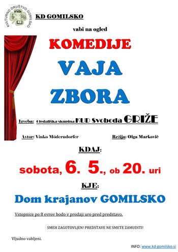 komedija VAJA ZBORA