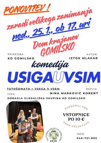 PONOVITEV komedije USIGAUVSIM