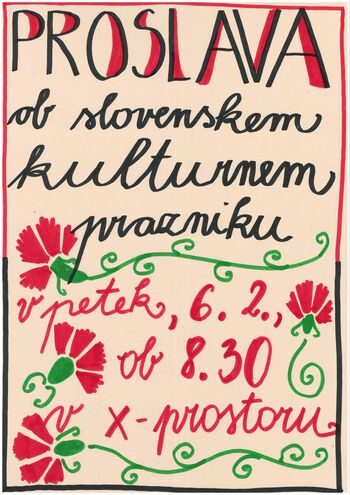 OB SLOVENSKEM KULTURNEM PRAZNIKU
