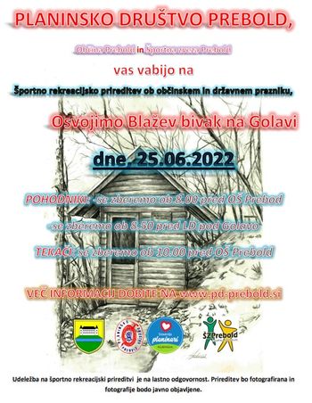 Osvojimo Blažev bivak na Golavi