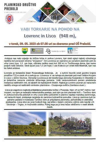 Pohod "TORKARJEV" na Lisco