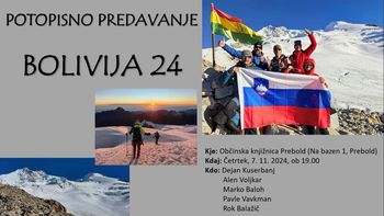 Potopisno predavanje BOLIVIJA 2024