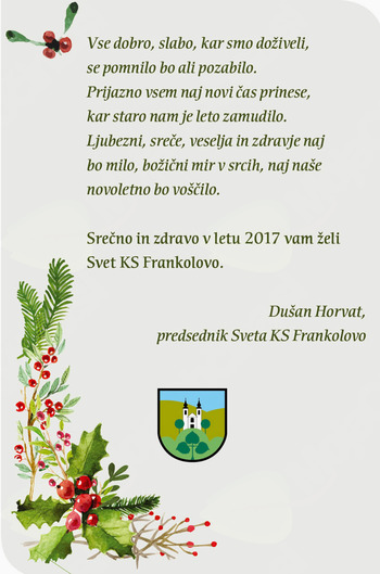 Lepe želje ob vstopu v leto 2017