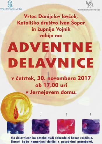 Vabilo na adventno delavnico Vabilo na adventno delavnico