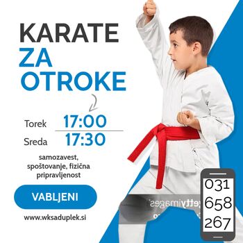 NOVA SEZONA IN VPIS V KARATE NOVA SEZONA IN VPIS V KARATE