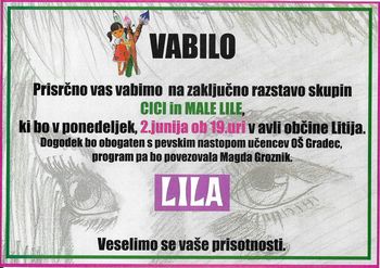 Otvoritev zaključne razstave Cici in Male Lile