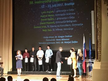 Uspehi ravenskega gimnazijca Domna Vreša