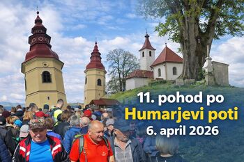 11. POHOD PO HUMARJEVI POTI – PONEDELJEK, 6. APRIL 2026