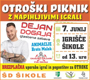 OTROŠKI PIKNIK Z NAPIHLJIVIMI IGRALI - ŠD ŠIKOLE 2026