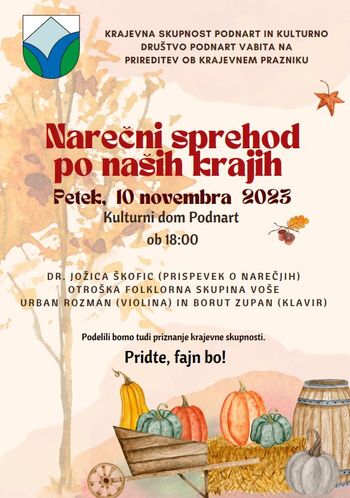 Narečni sprehod po naših krajih