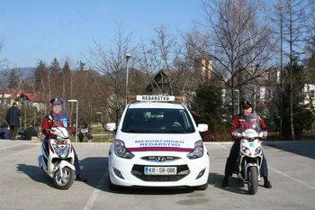 Opravljanje meritev hitrosti v maju