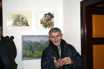 Akademski slikar Franc Branko Škofic razstavlja na Domačiji Rus