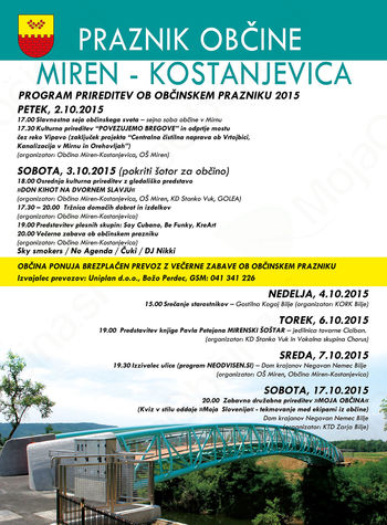 OBČINSKI PRAZNIK OBČINE MIREN-KOSTANJEVICA