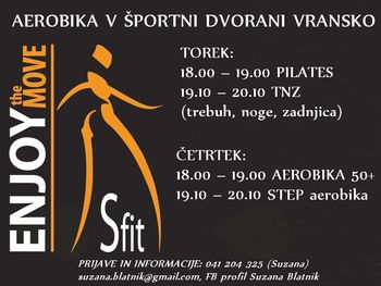 AEROBIKA V ŠPORTNI DVORANI VRANSKO