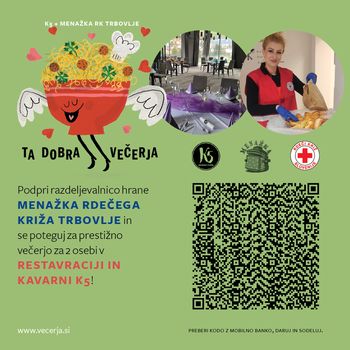 Ta dobra večerja: Z donacijo do gurmanske večerje za dva!