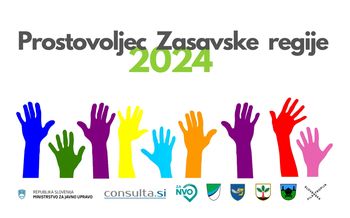 Predlagajte kandidate za prejem nazivov Prostovoljec Zasavske regije 2024