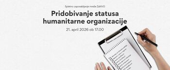 Spletna delavnica za NVO: Pridobivanje statusa humanitarne organizacije