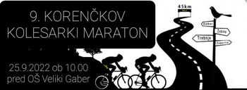 9. KORENČKOV KOLESARSKI MARATON 2022