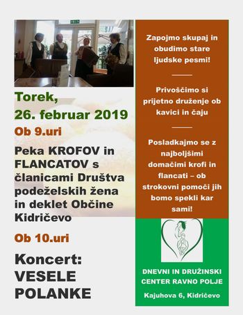 PEKA KROFOV in FLANCATOV ob koncertu VESELIH POLANK