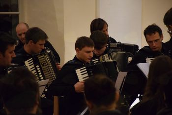 Koncert harmonikarskega orkestra GŠ Radovljica in KUD Radovljica