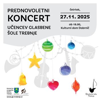 Prednovoletni koncert učencev Glasbene šole Trebnje