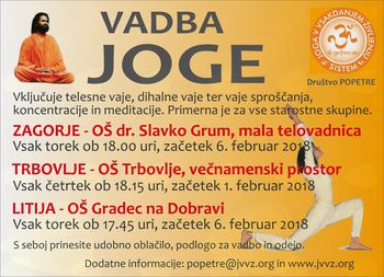 Nov semester vadbe joge